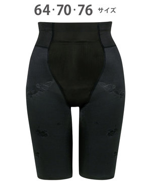 ガードル ウエストのハミ肉すっきり おなか押さえ ヒップアップ 少し高めのウエスト丈 【ハミデンヌ】 吸汗速乾性(身生地部) ロング丈 KQ2885 ウイング/ワコール