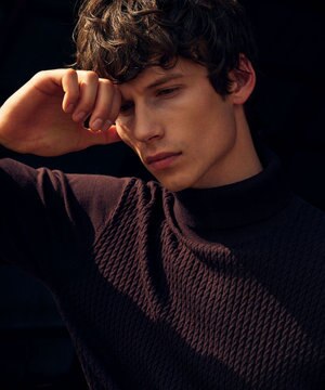  【キングサイズ・チクチクしないタートルネック/イージーケア/3シーズン対応】 コンフォートタートルネックセーター