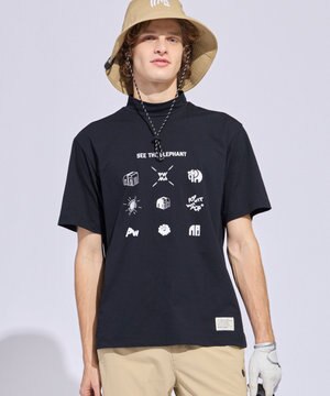 【MEN】9モチーフモックネック ゴルフ
