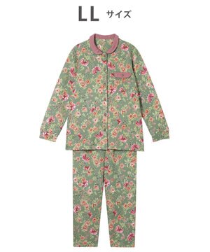  ワコール_リラックス＆スリープ パジャマ キルトニット素材(本体) あったか 長袖 長ズボン レディース KDW405 /ワコール