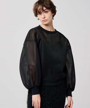  シアー ラッセル トップス（uncrave WHITE）