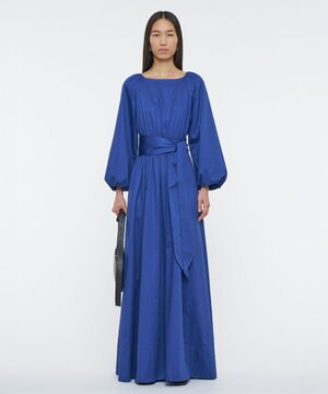  コットンサティーン　ドレス