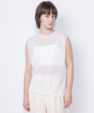 シアーニット ノースリーブ