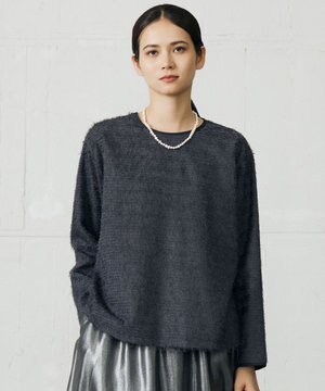 【カタログ掲載】ループカットジャカードプルオーバー ブラウス