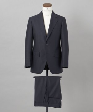  希少/五大陸限定【御幸毛織】コンパクトヤーン×SUPER120'sWOOL　グレー（ペーパープレス加工）