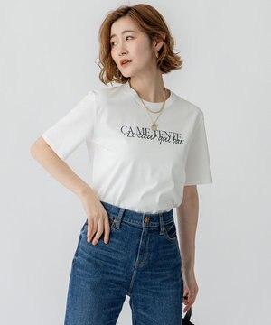  【洗える】CA ME TENTE ロゴ TEE