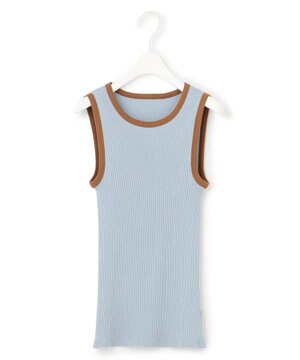  【洗える】オーガニックリブタンク カットソー