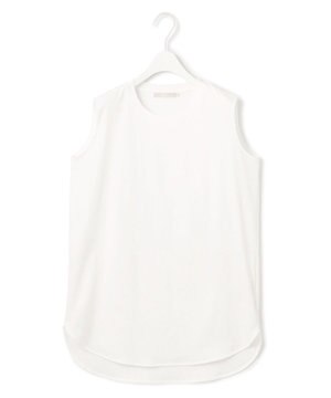  【接触冷感・洗える】コンパクトスムース ノースリーブ Tシャツ