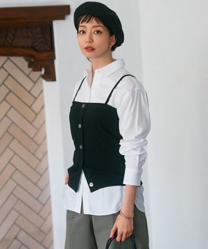  【CLASSY.2月号掲載/洗える】CANCLINI ベーシック シャツ