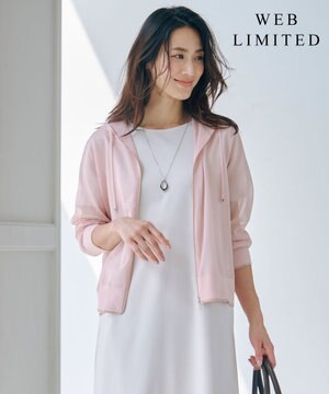 【WEB限定カラーあり・洗える】SHEER LIGHT KNIT ラメ パーカー