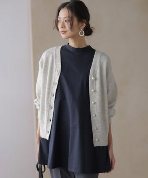  【加藤ローサさん着用 / 前後着用可】スパンコールヤーン カーディガン