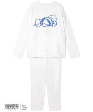  MADE WITH PEANUTS 【綿100％】やわらか裏毛パジャマ