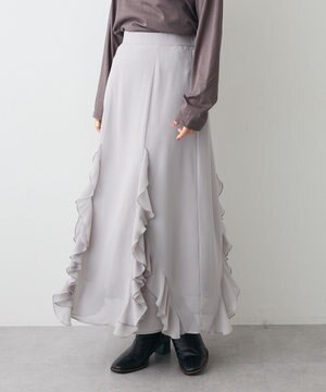  ラッフルロングスカート