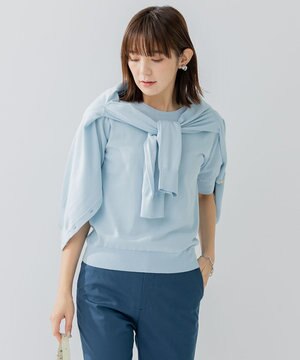  【アンサンブル対応/洗える】プレミアム コットン 半袖 プルオーバー