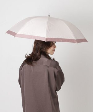 【遮光/晴雨兼用日傘】LANVIN COLLECTION (ランバン コレクション)グログランリボン バイカラー 遮熱 UV 長傘