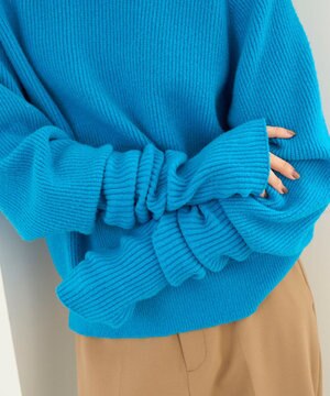  ふわふわニット アームウォーマー