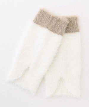 【洗える】ファー レッグウォーマー