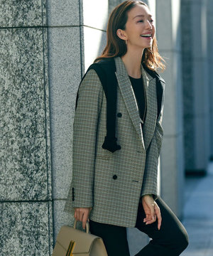 ガンクラブチェックストレッチ ジャケット