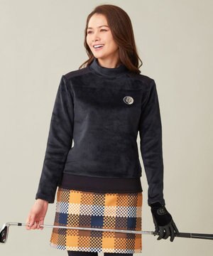  【WOMEN】シルキーボンバー モックネック