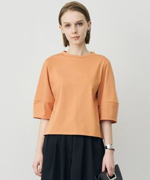  シャツジーナプレーディング ランタンスリーブカットソー
