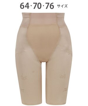  ガードル ウエストのハミ肉すっきり おなか押さえ ヒップアップ 少し高めのウエスト丈 【ハミデンヌ】 吸汗速乾性(身生地部) ロング丈 KQ2885 ウイング／ワコール