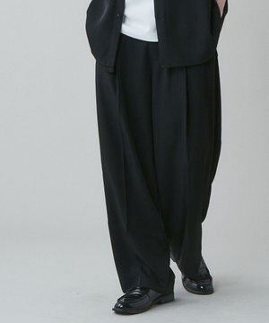  トロミ　ベルト付きワイドスラックス