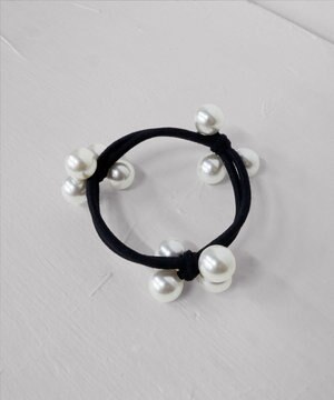 【選べる2TYPE】パール付きゴム＆シュシュ