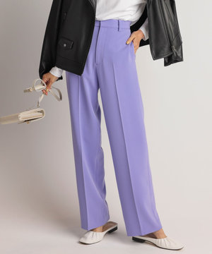 【CLASSY.掲載】トリアセダブルクロス ストレートパンツ