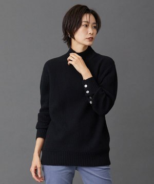  【洗える】AUSSIE AIR ハイネック ミドルゲージ ニット