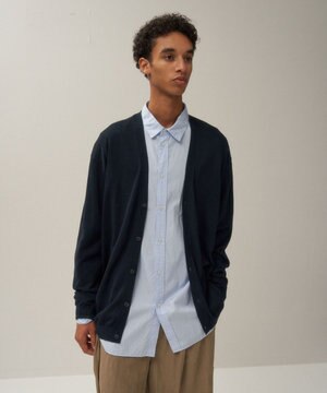  NUBUCK SILK COTTON | オーバーサイズカーディガン - UNISEX