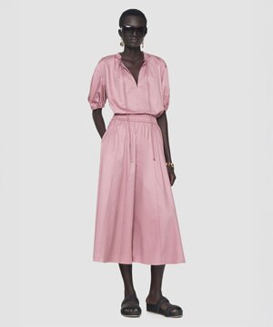  コットンサティーンスカート MANAR　