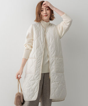 【撥水加工】中綿 パディング ジレ