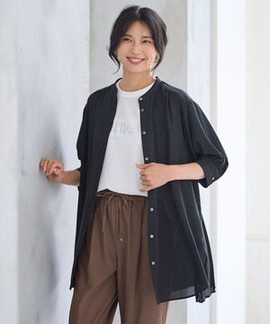  バックプリーツシャツ