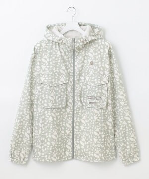  今が旬！【MEN】【洗える/ストレッチ】アニマルプリント ジップアップ フーデッド ブルゾン