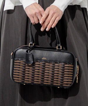  【Oggi掲載】バスケットメッシュ ボストンバッグ