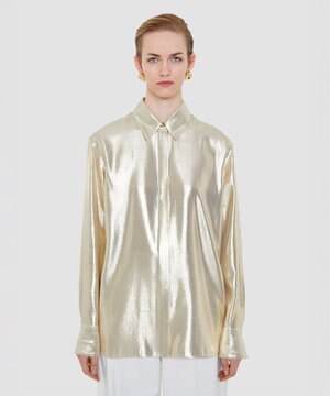  ラメ　ブラウス