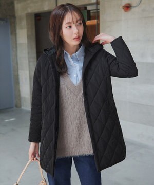  【安田美沙子さん着用・新色追加】中綿キルティングコート