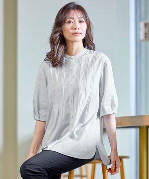 洗える】BEZ Cリネン変形ギンガム スタンドカラー ブラウス / J.PRESS LADIES L | ファッション通販  【公式通販】オンワード・クローゼット