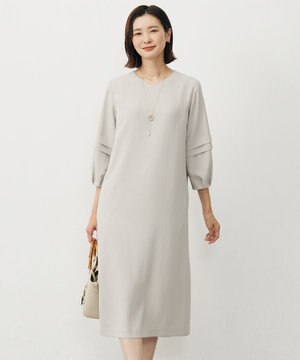  【洗える・吸水速乾・接触冷感・セットアップ対応】Light ジョーゼット ワンピース