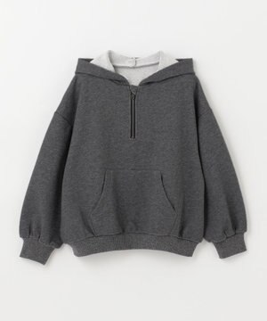  【KIDS】【ANSWER for 男の子ママ】オフボディハーフジップフーディー