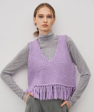  ハンドニット ジレ