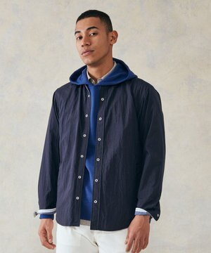  バンドカラーリバーシブル シャツブルゾン