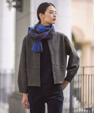 【洗える】スエードダンボール ジャケット