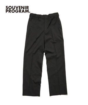  【J.PRESS ORIGINALS】【UNISEX】Polyester Sharkskin Piped Stem Nontuck Slacks