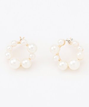  ランダムパールライクリング ピアス