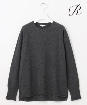  【R(アール)】マイクロンメリノウール クルーネックニット