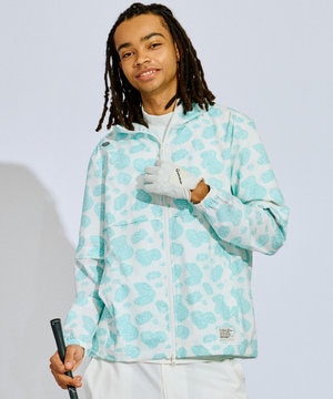 【撥水加工/ストレッチ】【MEN】アニマルドット2Wayブルゾン ゴルフ