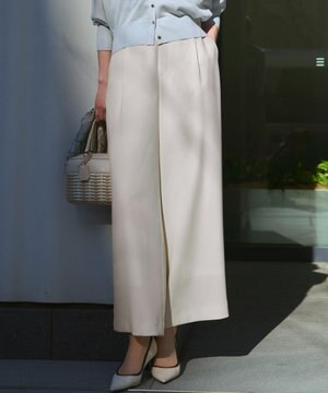 【WEB&一部店舗限定】ストレッチジョーゼット ワイドパンツ