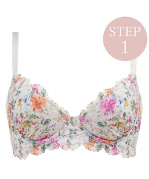  【BRADELIS New York / 育乳補整ブラ・STEP1 集める】ウェンディソフトステップ1ブラ25S1 補正下着 補正 ブラジャー