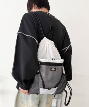  【ユニセックス着用ITEM】別注Dickiesメッシュポケットナップサック